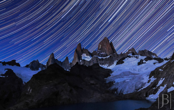 Star Trails Over Fitz Roy, Jonathan Byers, 2013