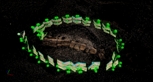 3D Point Cloud of petrified log